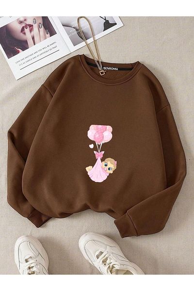 BENROMA Printed Pregnant Sweatshirt