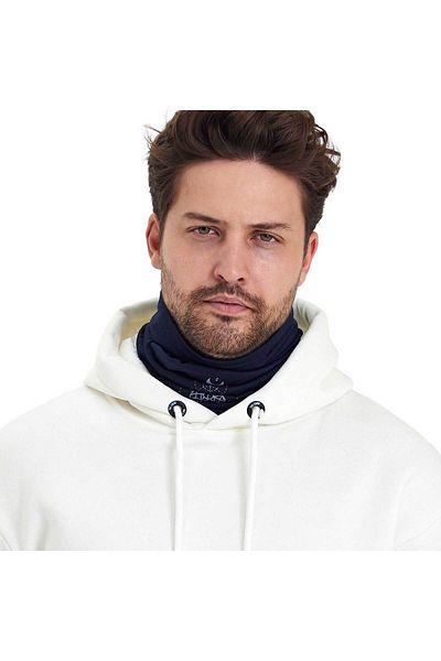 Woolnat Αντιιδρωτικό κολάρο λαιμού από μαλλί Merino με στάμπα Wolf