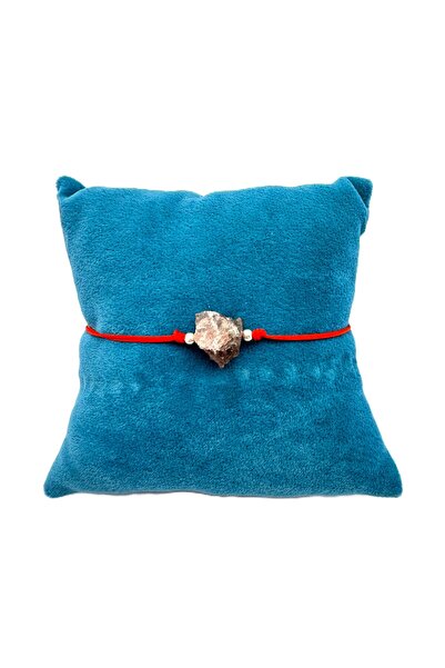 ERU JEWELLERY Şans ve Pozitif Enerji İçin Doğal Taşlı Kırmızı Bileklik - Sevg...