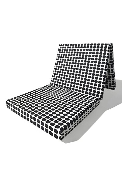 LENSA HOME Katlanır Yer Minderi-misafir Yatağı-yer Minderi-akustik Siyah 70x180 8 Cm Kalınlık