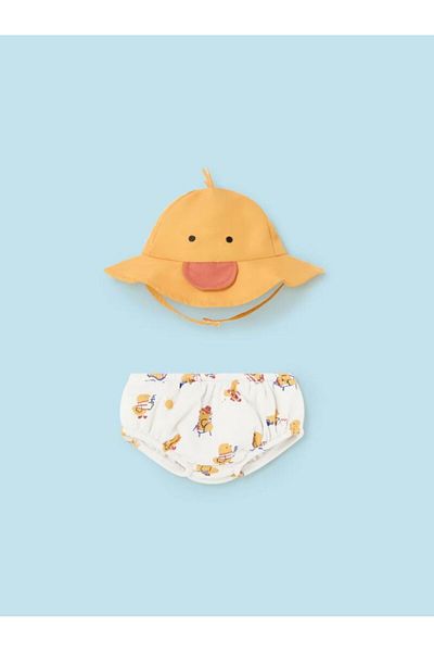 MAYORAL 1619 Model 2-Piece Baby Swimsuit and Hat Set