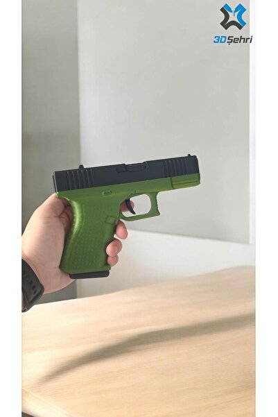 3DŞehri Glock 19 Hareketli Özel Tasarım - Askeri Yeşil