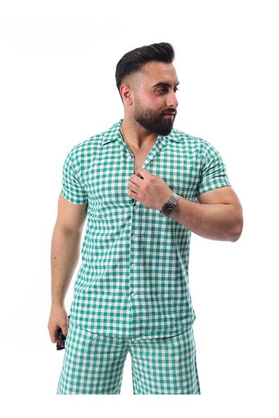 MCZ GİYİM Мъжки комплект от ленен горнище и долнище Slim Fit