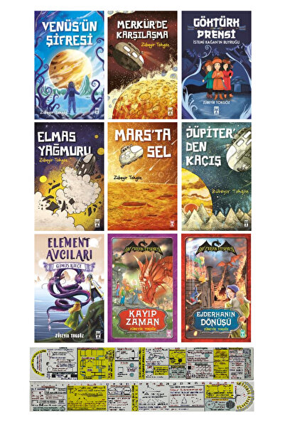 Genç Timaş Zübeyir Tokgöz 9 Kitap Set - Venüs'ün Şifrsi - Ahi Evran - Element...