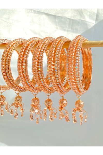 Home Gökkuşağı Taşlı, Zilli Latkan Hint Bilezik – Kadınlar ve Kız Çocukları İ...