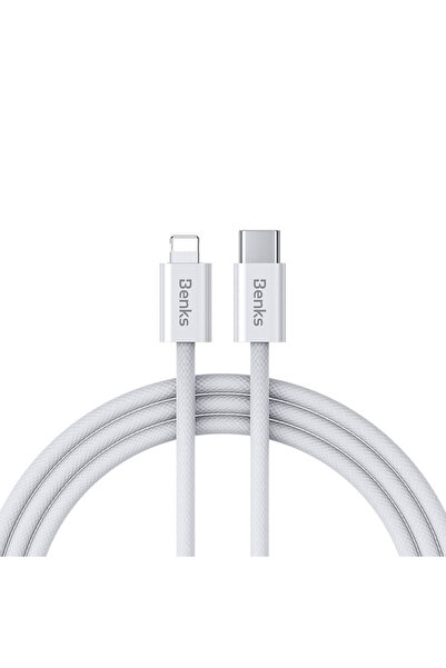 Benks Type-c To Lightning Iphone Uyumlu Kablo D46 Örgülü Şarj Ve Data Kablosu...