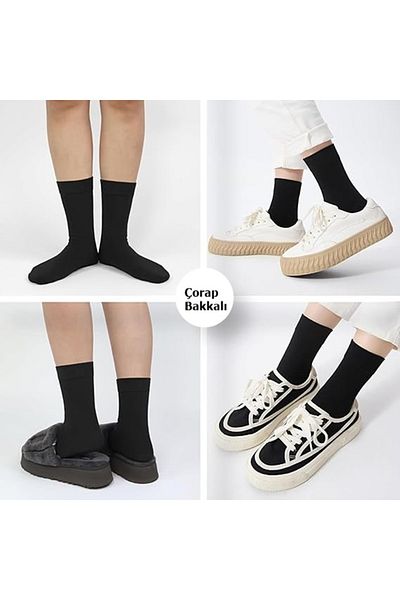 Çorap Bakkalı Set of 4 Unisex Bamboo Socks for Diabetic Swollen Feet Candy Socks