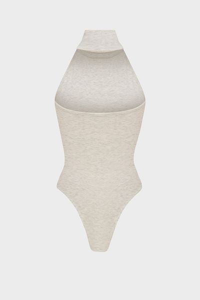 IAMNOTBASIC Lina Beige Melange Bodysuit