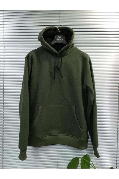 Green'DAL Hanorac din bumbac cu glugă cu trei fire G&d