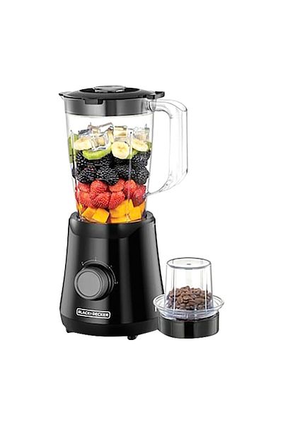 Black&Decker خلاط بقوة 500 واط مع مطحنة سعة 1.5 لتر BX530-B5