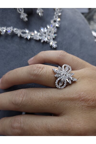 AKYILDIZ İNCI SET TAKIM 925 AYAR GÜMÜŞ SET