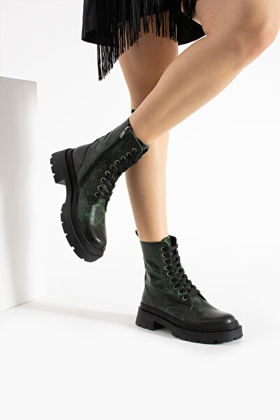 MODELLE SHOES YILDIZ Hakiki Deri Kadın Günlük Bot