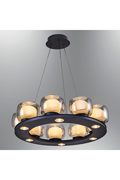 Özcan Aydınlatma 2844-9A Sofa 9'Lu Sarkıt Siyah