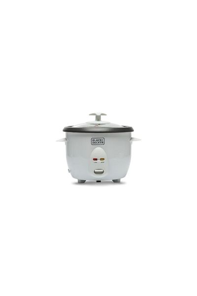 Black&Decker 400W Non-Stick Auto Rice Cooker White 1 Liter