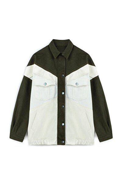 KASSEL Patchwork Detaylı Tasarım Ceket Kahve