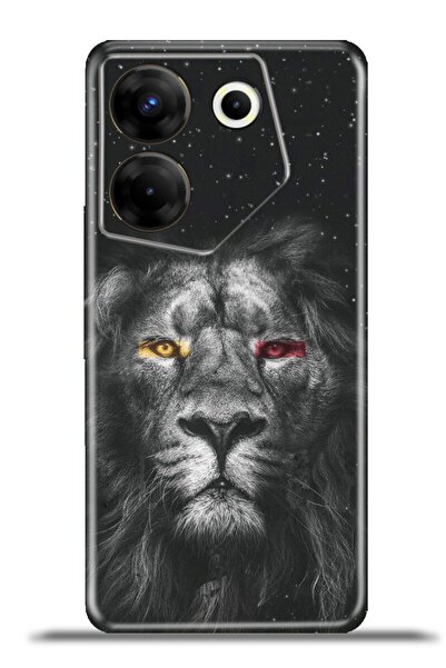 TECNO Camon 20 Pro 5g Kılıf Esnek Silikon Kamera Koruma 4k Desenli Özel Tasarım - Aslan