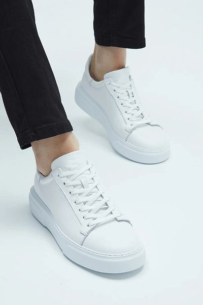 Evojean Λευκό Casual Sneaker - Ανδρικά Αθλητικά Παπούτσια