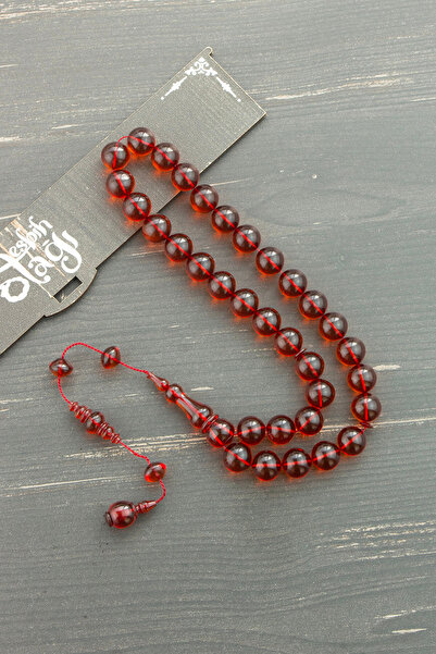 Tesbih Otağı Handmade Ottoman 10 mm Clamping Amber Prayer Beads - Master Workmanship
