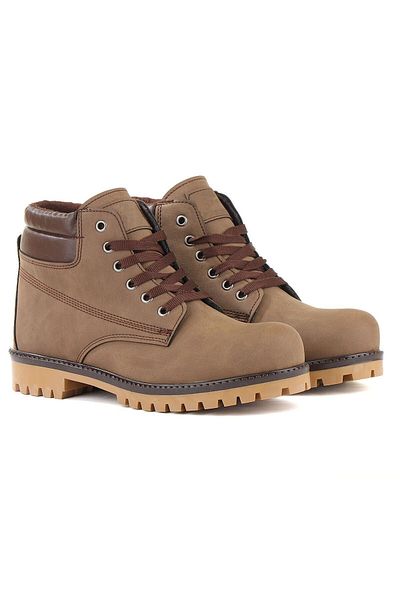 Evojean Καφέ Nubuck Daily Cold Resistant Ανδρικές Μπότες
