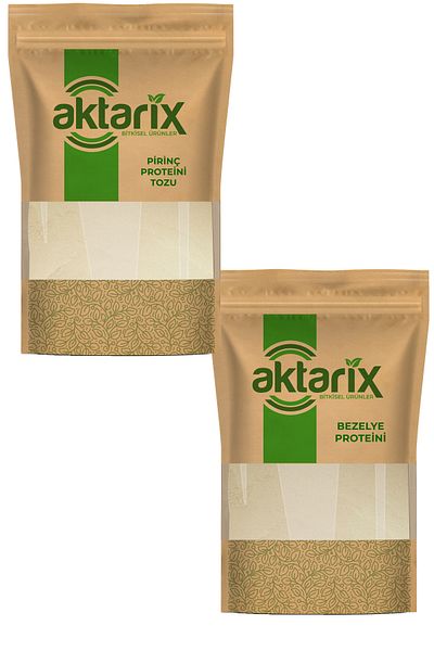 aktarix Set with 86% High Bticular Protein 500 g Rice Protein + 500 g Pea Protein