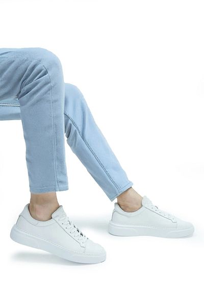 Evojean Λευκό Casual Sneaker - Ανδρικά Αθλητικά Παπούτσια