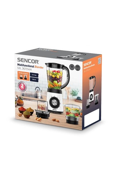 Sencor خلاط 600 واط متعدد الألوان سعة 1.5 لتر JAHSBL41014931