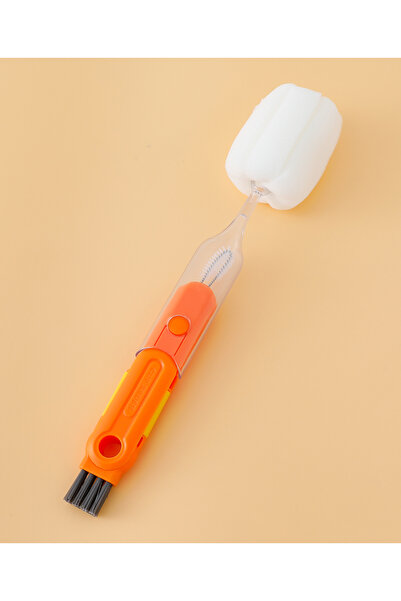 Fab N Funky فرشاة تنظيف الزجاجات والحلمات، شعيرات ناعمة، مرنة، للأطفال من عمر...