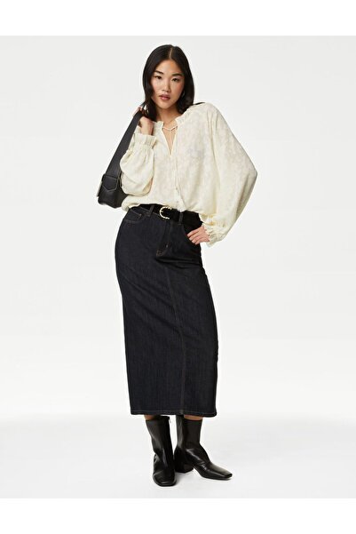 Marks & Spencer Regular Fit Uzun Kollu Bluz