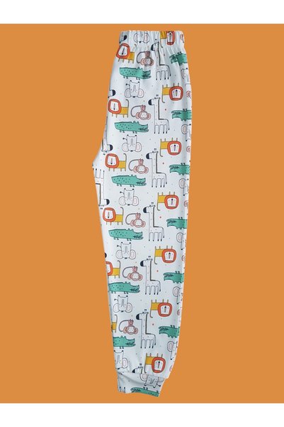 Çamaşır Bahçesi Long Sleeve Patterned Children's Pajama Set # Printed Children's Pajama Set # Laundry Room # Aslandesenli