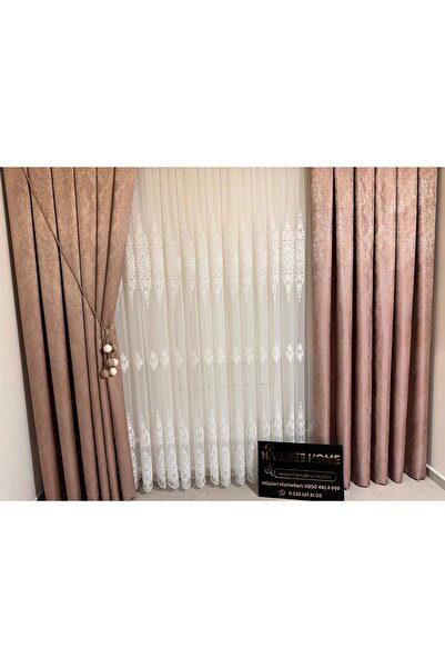 NİVEMESHOME Nivemeshome Pera V-1001 - 1/3 ستارة خلفية ذات ثنيات قابلة للتمدد APM