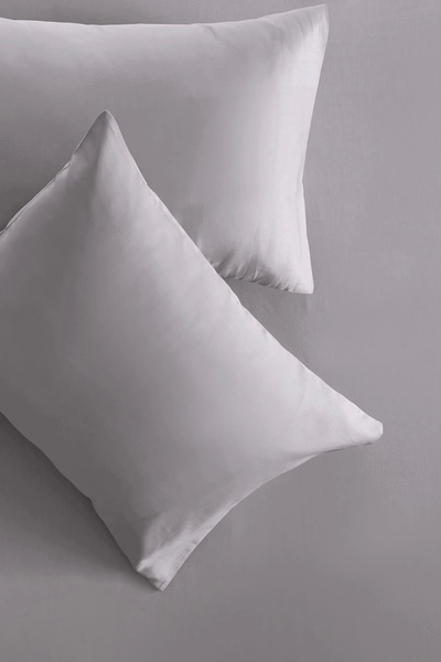 İssimo Home Simply Ice Gray Cotton Satin Fitted Set 120*200/50*70