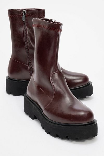 LuviShoes RUSH Burgundy Damenstiefel