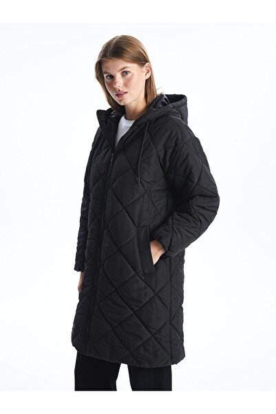LC Waikiki Prošívaný dámský kabát s kapucí