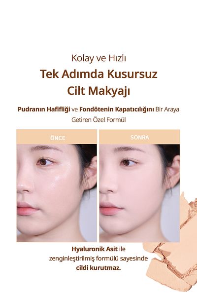 CLIO Clio Kill Cover Powder Foundation - Light and Smooth, Matte Finish Powder Foundation (21C Lingerie)