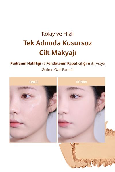 CLIO Clio Kill Cover Powder Foundation - Lightweight, Smooth and Matte Finish, Powder Foundation (23N Ginger)