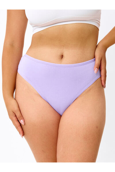 ALYA UNDERWEAR Kadın Bato Tanga Pamuklu Külot, Büyük Beden, 5' Li Paket Iç Çamaşırı String