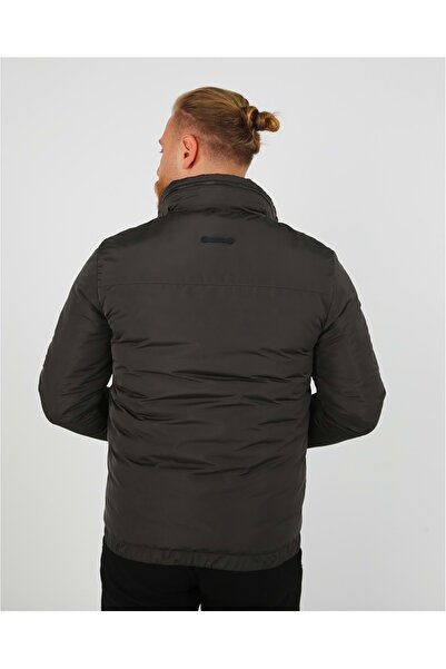 Brango ERKEK GİZLİ KAPÜŞONLU MONT KABAN Haki