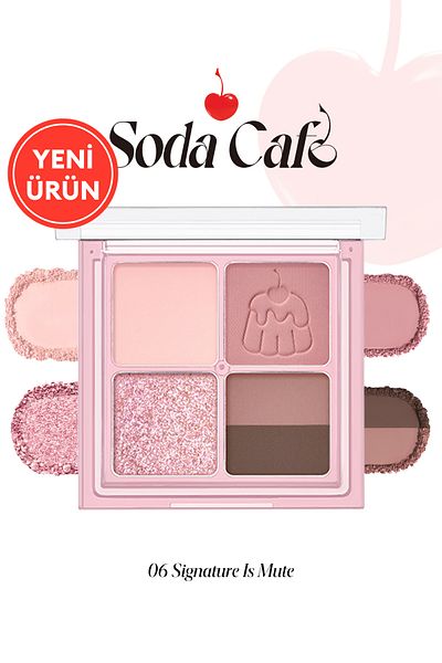 PERIPERA 5-Color Mini Headlight Palette - Peripera Ink Pocket Shadow Palette (06 Signature Is Mute) (Soda Cafe)