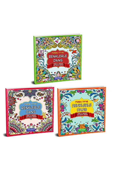 GÖNÜL YAYINCILIK Mandala Büyükler İçin Boyama Seti - 3 Kitap