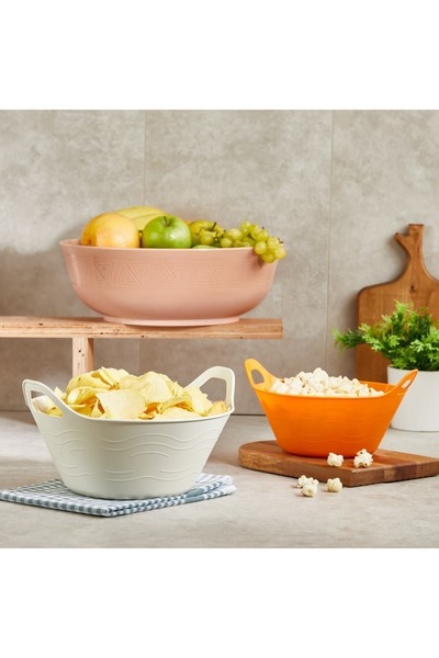 Asey Home Mars Plastik 2'Li Kulplu Badya