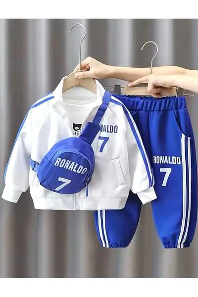 Calisa Boy Ronaldo Cr7 Tracksuit Set with Bag