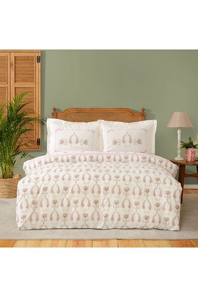 Karaca Home Alfia Powder Einzelbettbezug-Set, Baumwolle