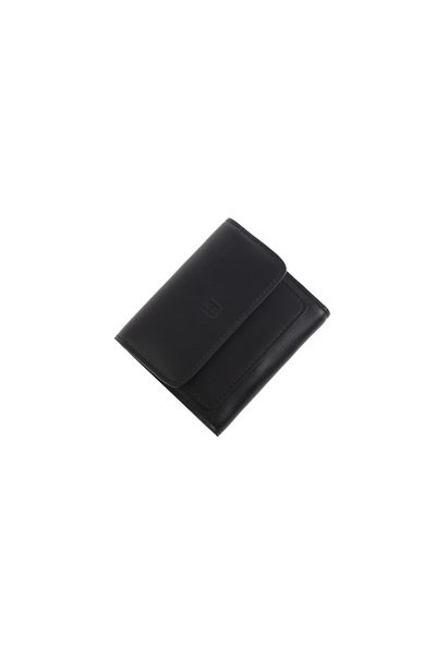 HELMBROOK Eleanor Шкіряний чорний жіночий гаманець з блискавкою, ручної робот...