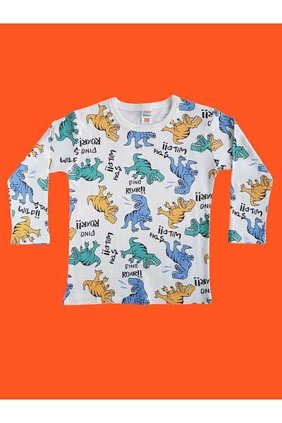 Çamaşır Bahçesi Детска пижама с дълъг ръкав с шарки - #PrintedChildren'sPyjama Set #Laundrygarden #Yenidinodesenipijama