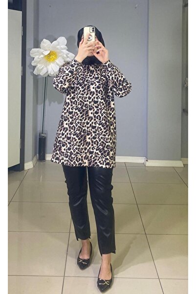 Katre MOODBASIC FRONT LEATHER GARNISH PANTS