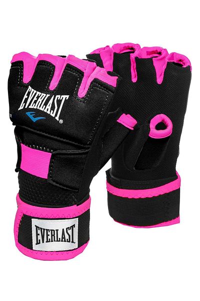 EVERLAST Evergel Hand Wraps S/M Black Pink Boxing Gloves 723781 -70-84