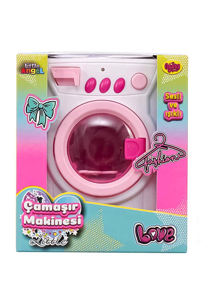 TOYFEST Pilli Işıklı ve Sesli Küçük Çamaşır Makinesi 02603