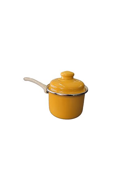 ALEV EMAYE Milk Bowl & Sauce Bowl & Egg Boiling Pot Mini Yellow (0.9 Lt)