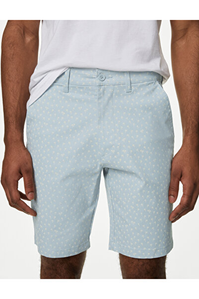 Marks & Spencer Palmiye Desenli Chino Şort
