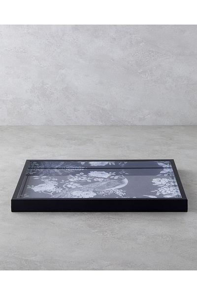 English Home 30X42 cm Cream Pure Flowers Decorative Tray
